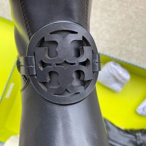 Tori Burch Miller Black Leather Boots